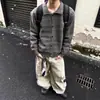 Suéter Vintage Estilo Retrô com Gola Lapela Cardigan Masculino Outono Inverno Preguiçoso Tendência Casual Solto Versátil Jaqueta Suéter de Tricô