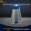 Série de janelas de abrir com isolamento térmico 55K Material perfil de alumínio para construção liga de alumínio economia de energia perfil de alumínio industrial 4040 processamento