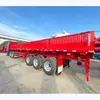 Caminhão Basculante de Transporte Logístico com Viragem Lateral para Venda, Semirreboque Basculante Lateral Padrão, Semirreboque Caixa para Areia e Brita de 13m