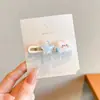 Pinzas para el cabello coloridas, artísticas y coquetas modelo 2025, pinzas de pico de pato estilo universitario para chicas dulces, pasadores para el cabello de estudiante, accesorios para el cabello de alto valor