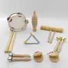 Orff instrumento musical libro de texto niños de preescolar juguete musical martillo de arena instrumento de percusión traje combinación