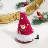 Pinza para el pelo de copo de nieve navideño con reno, lazo de terciopelo y pelo de visón, pinza de resorte, pinza de cocodrilo, pasador de sombrero navideño, accesorio para el cabello