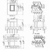 EE13 power skeleton horizontal duplo slot 5+5 pinos