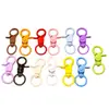 Acessórios de jóias DIY: fivela de cachorro colorida com argola de fecho, gancho de fecho, chaveiro de metal pintado, materiais para pingente de bolsa