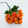 Simulação de rosas de várias cabeças, flor de simulação de rosas de pérolas, estilo nórdico romântico, flor falsa, decoração de sala de estar, comércio exterior transfronteiriço