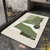 Tapete de chão absorvente moderno e simples para banheiro, tapete de entrada, tapete antiderrapante de secagem rápida para banheiro, tapete de porta de quarto