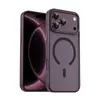 Adecuado para funda de teléfono móvil Iphone18Promax, Magnético Mate Semitransparente, Apple 18Pro Agujero Grande Anticaída, 17 Tacto Piel