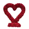 Prateleira em Forma de Coração Transfronteiriça Cenário Floral de Casamento Palco Exibição Suporte de Flores Evento de Pedido Celebração Flor Artificial Coração Vermelho