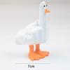 Pato de Dedo Medio Creativos e Interesantes Adornos de Resina Manualidades Decorativas Figuras de Escritorio para el Hogar Diseño de Patio Fortuna