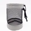 Nuevo producto transfronterizo: bolsa de almacenamiento para pelotas de golf, bolsa de malla con cordón de un solo lado, bolsa de tela de malla, bolsa con cordón para pelotas de tenis y golf