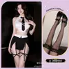 Lencería sexy, uniforme sexy, tentación de secretaria OL maestra, entrepierna abierta, no es necesario quitar, conjunto de falda bodycon para cita, secretaria reveladora de pecho