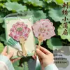 Lembranças criativas estilo chinês para o Festival do Meio Outono, presentes para funcionários, leques de palma pequenos bordados estilo chinês novo, leques redondos pequenos tradicionais, acessórios Hanfu