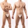 Código europeo transfronterizo alta elasticidad máscara tanga para hombre anillo de hierro sexy tiro bajo pantalones divertidos para hombre en forma de T B852