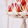 Cesta de frutas suspensa, camada única e dupla, feita à mão, corda de algodão, pendurada, rede de armazenamento, bolsa de frutas, cozinha, casa, cesta de armazenamento