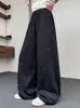 Pantalones deportivos de primavera y otoño para niñas, pantalones de pierna ancha estilo coreano para niñas mayores, pantalones de moda para niñas de secundaria