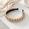 Faixa de cabelo trançada de alta qualidade para mulheres, acessório de cabelo da moda, tiara elegante de coroa alta, presilha de cabelo versátil para lavar o rosto