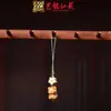 Pendente de Corrente para Celular de Pequena Cabacinha em Jacarandá Chaveiro de Carro Yiming Xianyuan Presente Criativo Pingente para Homens e Mulheres