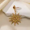 Pendientes Solares Celestiales Taina de Acero Inoxidable Europeo y Americano Pendientes Colgantes de Lujo Ligero de Gama Alta para Mujer No se Desvanecen Estilo Caliente Transfronterizo