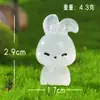 Animales Lindos con Luz Nocturna en Miniatura, Mini Osos y Conejos, Figuras Adorables, Adornos de Escritorio y Coche, Manualidades de Resina