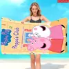 Toalla de Playa Serie Cerdo Peppa Linda Transfronteriza Microfibra Toalla de Baño Estampada Toalla para Fiesta en la Playa al Aire Libre de Verano