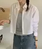 Ropa de Protección Solar para Mujer Camisa Chaqueta Rayada de Verano Fina Estilo Nuevo Camisa Petite Cárdigan Corto Hada