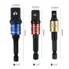 Yunbei Conjunto de 3 Peças Conector de Bola de Aço com Haste Cor Prata e Preta Adaptador Quadrado para Hexagonal 1/4 3/8 1/2 Cor Prata e Preta