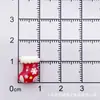 Mini Serie Navideña de Dibujos Animados Accesorios de Resina DIY Pegamento de Crema Muñeco de Nieve Arte de Uñas Navideño Pasador Accesorios para Joyería