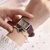 Novo Relógio Feminino da Moda Pulseira Feminina Mostrador Quadrado Relógio de Casal Estudante Casual Quartzo Relógio da Moda