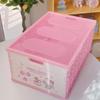 Extra grande transparente plegable con tapa coolomi perro orejón melodía regalo para estudiante papelería organizador de snacks caja grande