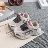 Zapatos Deportivos para Niñas 2026 Otoño Nuevo Modelo Zapatos de Papá para Niños Malla Transpirable Velcro Casual Zapatos de Running para Niñas