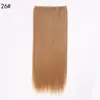Peluca de una pieza para mujer de cinco partes, cabello largo y liso, fibra de alta temperatura, extensiones de cabello invisibles y sin costuras, peluca de fibra de alta temperatura