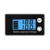 Voltímetro LCD 8-100V Detección de Potencia de Batería de Coche Pantalla Digital Pantalla de Capacidad de Batería de Litio Batería de Plomo-Ácido