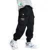 Roupas Infantis Calças de Inverno Forradas com Lã para Meninos 2023 Novo Estilo para Meninos Maiores Outono e Inverno Calças Cargo Forradas com Lã Tendência
