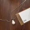 Collar Deslizante de Perlas Barrocas Irregulares Estilo Francés para Mujer, Cadena para Clavícula de Lujo Ligero Nicho Gargantilla