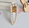 Presilha de cabelo de pérola estilo ins coreano para adulto, grampo de borda elegante, grampo superior, grampo para franja, acessório de cabelo, acessório de cabeça feminino