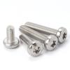 Tornillo de ciruela de cabeza plana de acero inoxidable 316 M2.5M3M4M5M6M8M10 tornillo antirrobo de cabeza redonda GB2672