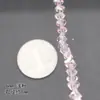 Material para Bisutería DIY de Cuentas Rosas Cristal Artificial Agujero Recto Cuentas Sueltas con Agujero Cuentas Planas Cuentas Redondas Accesorios de Cuentas de Vidrio