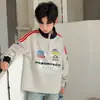 Sudadera con cuello alto para niños, Nuevo estilo Primavera y Otoño 2026, Camiseta básica casual fresca y elegante para niños mayores, Atuendo de otoño para niños