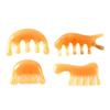 Peine Meridiano de Resina de Cinco Dientes Cabezal Masajeador de Cinco Garras Peine de Masaje Multifuncional Peine de Raspado Peine para el Cabello Peine para Tendones