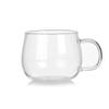 Taza Tropical Transparente Taza para el Hogar Taza Verde Sencilla Vidrio 350ml Redonda Divertida Capa Única Taza de Desayuno