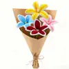 Flor Artificial Lily Palo Retorcido Hecho a Mano Producto Terminado Arreglo Floral Creativo Arreglo Floral Ramo Eterno con Decoración Floral Flor Artificial