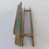 Manija de Puerta de Hotel Estilo Chino Nuevo Manija de Doble Puerta de Mármol y Jade de Gama Alta Manija de Puerta de Cristal de Concha de Abulón