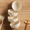 Juego de vajilla de cerámica de color bajo vidriado estilo ins minimalista para uso doméstico, que incluye tazones, platos, tazones para sopa, tazones para fideos, tazones para arroz y cubiertos