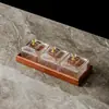 Caja de plástico para almacenar frutos secos, charola casera dividida para snacks, salón de belleza, bar, caja comercial para snacks y dulces para presentación
