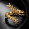 Collar Anillo de Ciempiés de Cobre Estilo Oscuro de Halloween para Mujer, Diseño de Nicho, Joyería Animal Segmentada Personalizada de Corazón Hueco