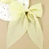 Horquilla de pinza de gasa coreana de alta gama para el cabello de primavera 2025, no daña el cabello, horquilla súper de hada, accesorios para el cabello de niña