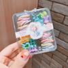 Banda de goma para niños en caja, cuerda para la cabeza para niños, banda para el cabello para niñas, banda de goma para niñas, el cabello del bebé no lastima el pulgar