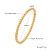 Pulsera de acero de titanio moda personalidad cuenta redonda estilo nacional no se decolora pulsera no se decolora simple pulsera para mujer joyería hombres Europa y Estados Unidos