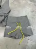 Pantalones Cortos Ajustados de Verano Nuevos y Elegantes de Dongdaemun, Corea, con Bloques de Color, Cordón, Cintura Alta, Adelgazantes, Casuales, Versátiles, Calientes para Mujer