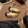 Zapatillas casuales de ballet nuevas de moda otoñal con bloques de color, zapatillas de entrenamiento alemanas, zapatillas Cortez, cordones para mujer, tejido retro 2026